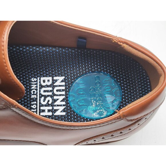 Nunn Bush Brown Leather Oxford Mens Dress Shoes W/Comfort Gel‎ Sole 10.5M - Picture 9 of 10
